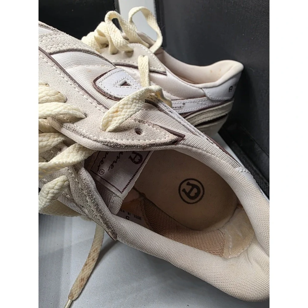 Etienne Aigner Tennis Size 5 Shoes Womens White Brown Sneakers Vintage W/ Box